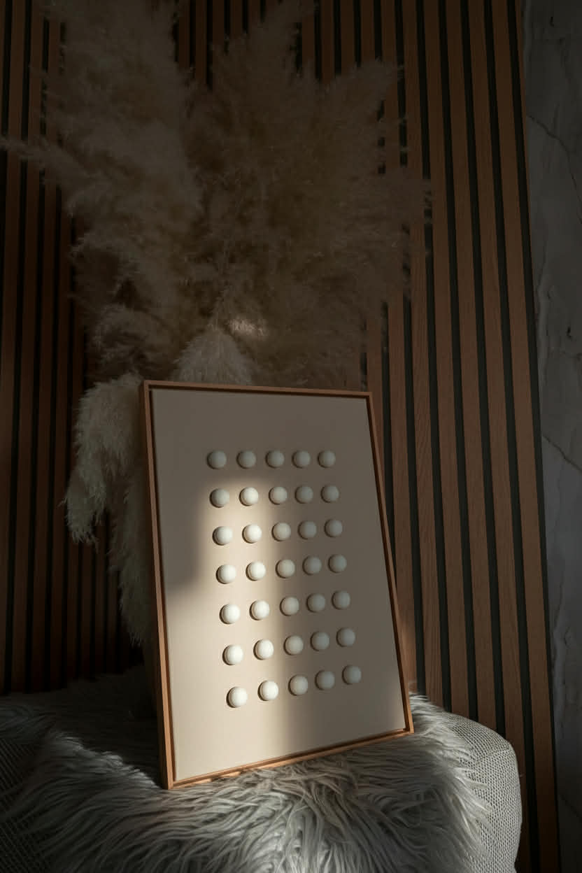 Beige Texture Wall Art 30x40cm