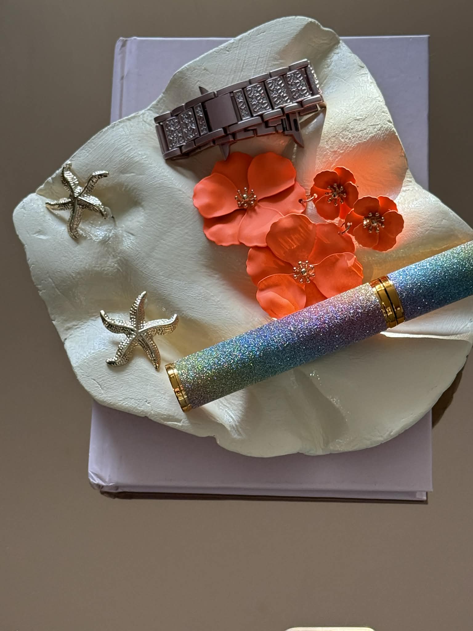 Beige Trinket Tray – Handmade